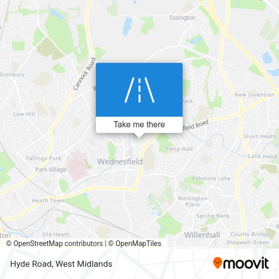 Hyde Road map