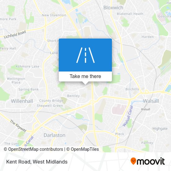 Kent Road map
