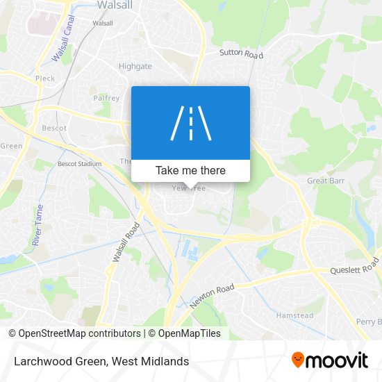 Larchwood Green map