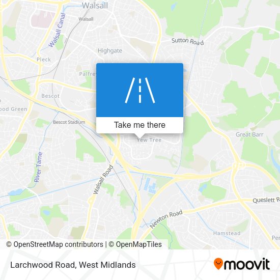 Larchwood Road map