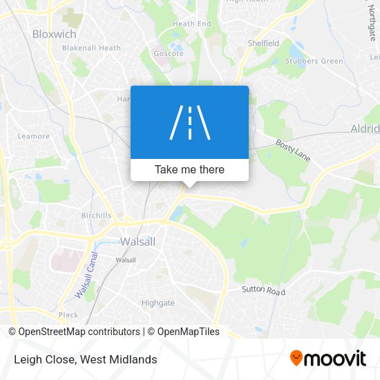Leigh Close map