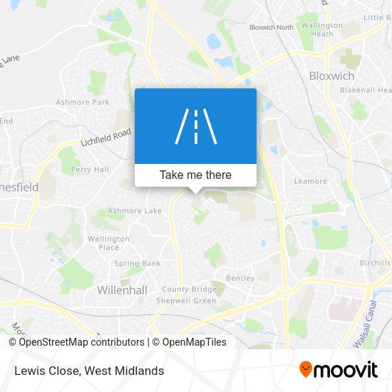 Lewis Close map