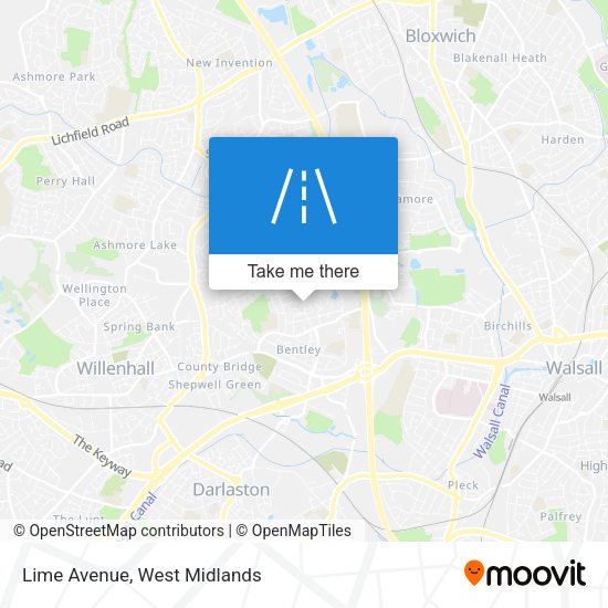 Lime Avenue map