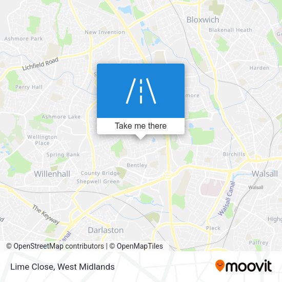 Lime Close map