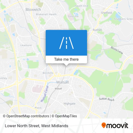 Lower North Street map