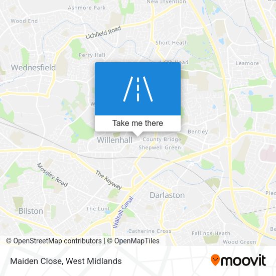 Maiden Close map