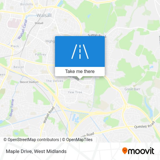 Maple Drive map