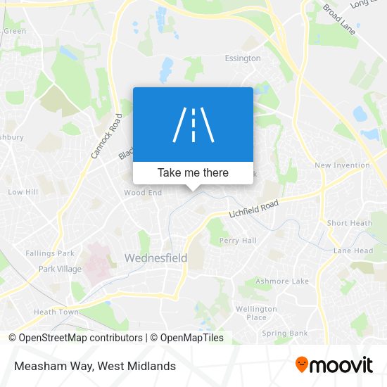 Measham Way map