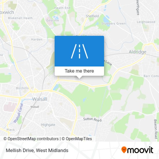 Mellish Drive map