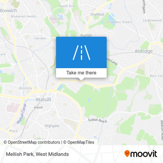 Mellish Park map