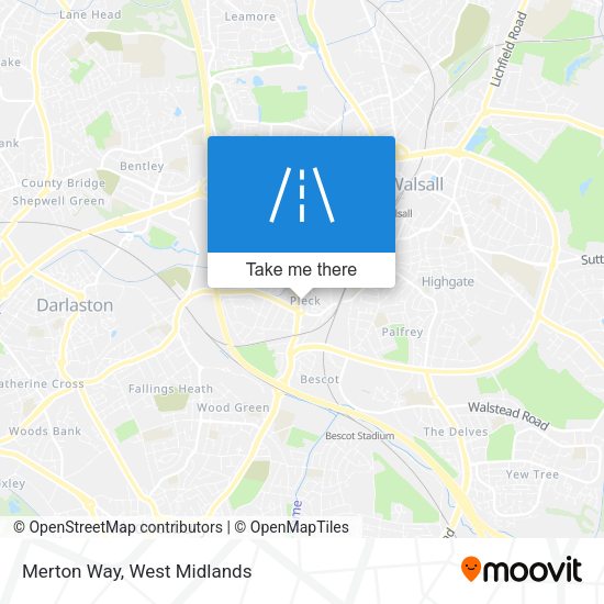Merton Way map