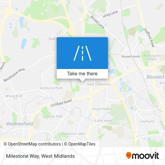 Milestone Way map