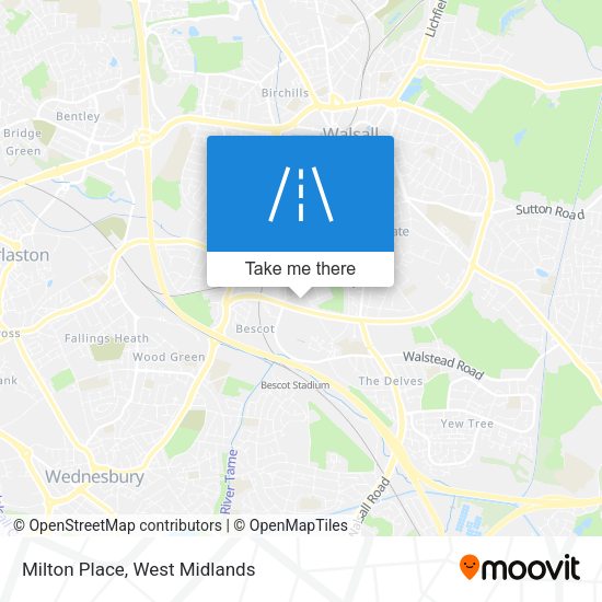 Milton Place map