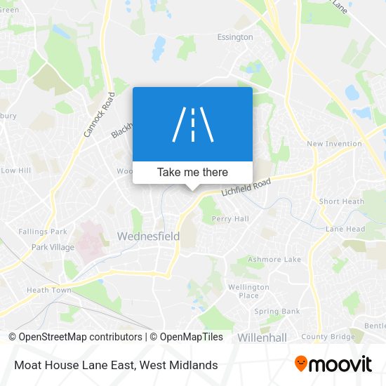 Moat House Lane East map