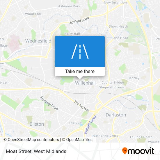 Moat Street map