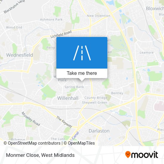 Monmer Close map