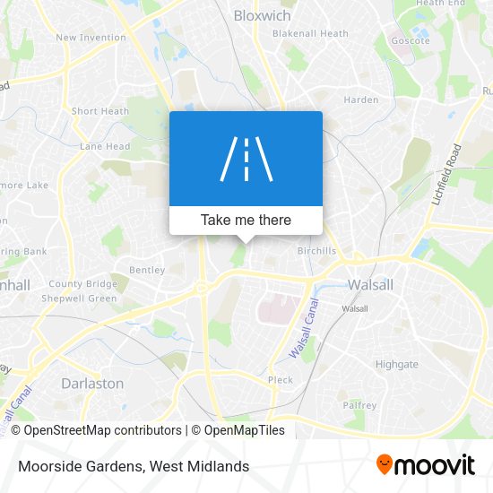 Moorside Gardens map