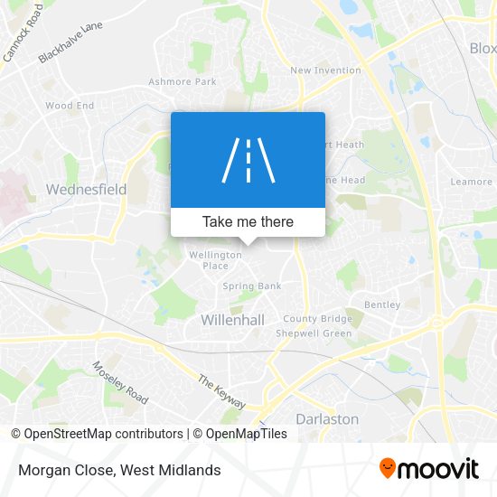 Morgan Close map