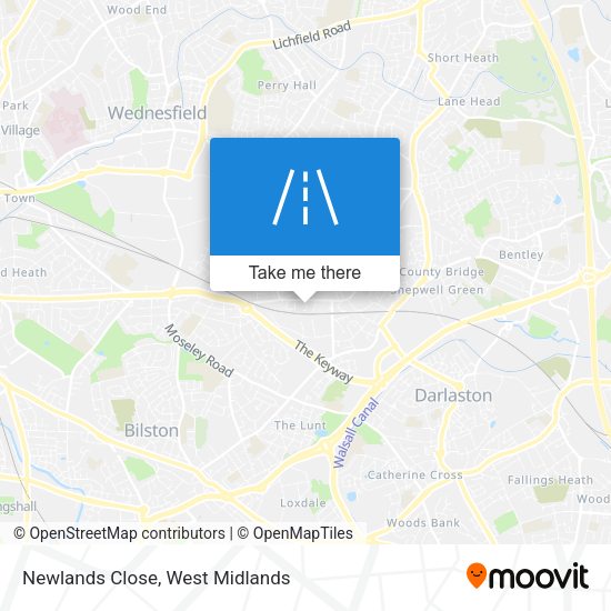 Newlands Close map