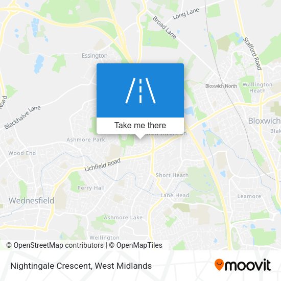 Nightingale Crescent map