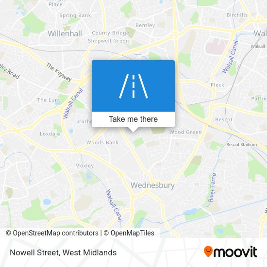 Nowell Street map