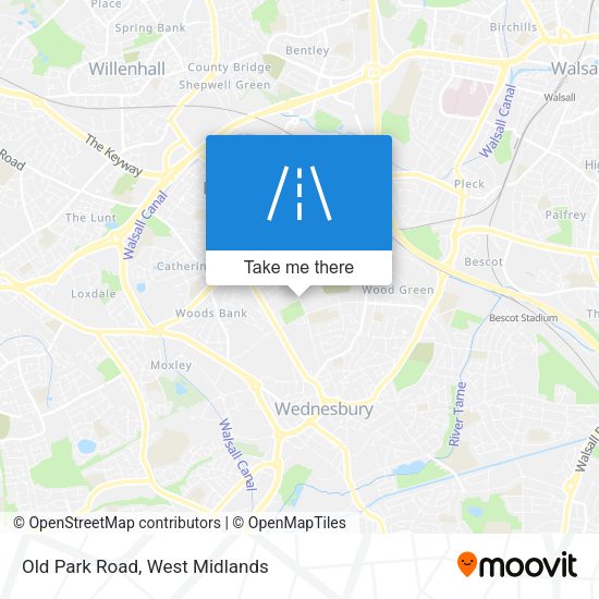 Old Park Road map