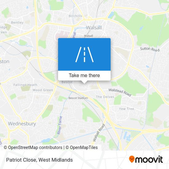Patriot Close map
