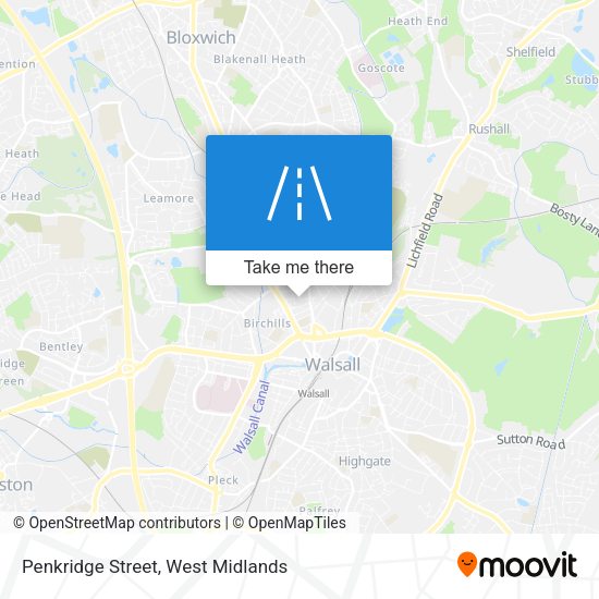 Penkridge Street map