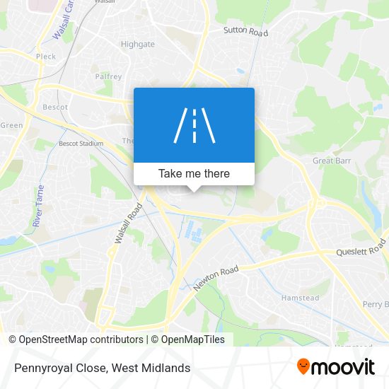 Pennyroyal Close map