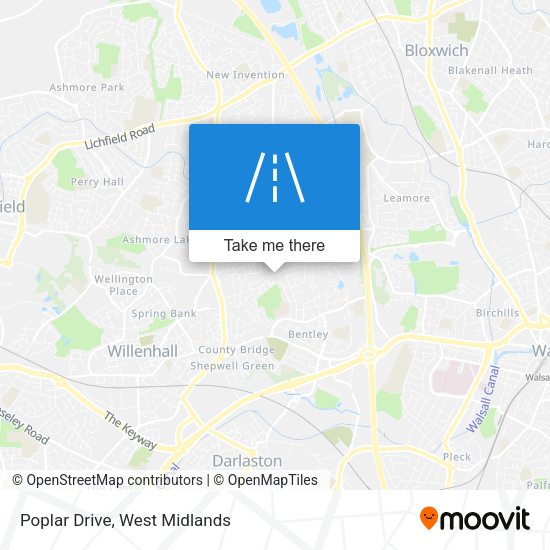 Poplar Drive map