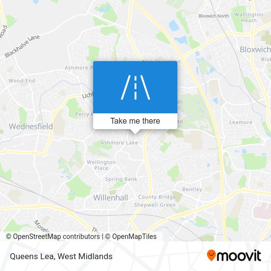 Queens Lea map
