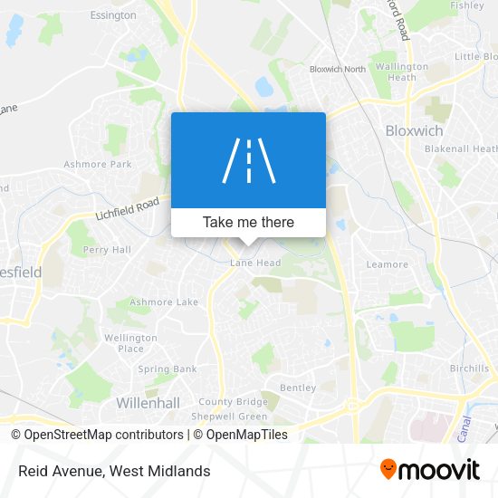 Reid Avenue map