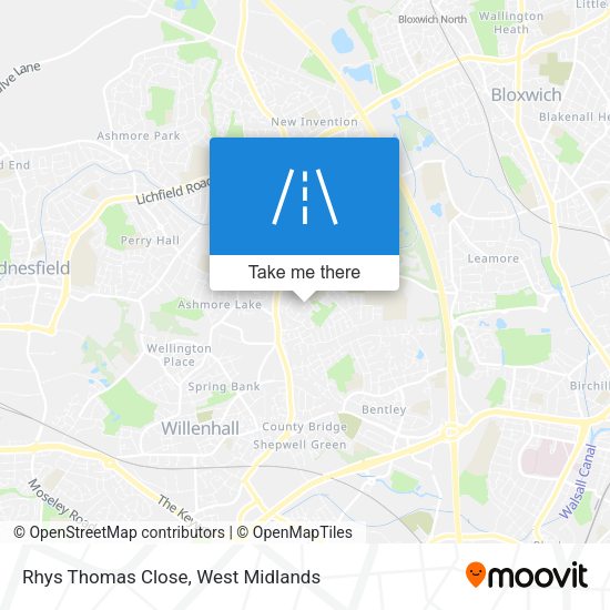 Rhys Thomas Close map