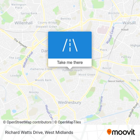 Richard Watts Drive map