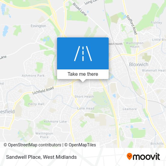 Sandwell Place map