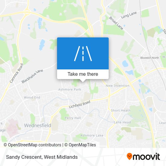 Sandy Crescent map