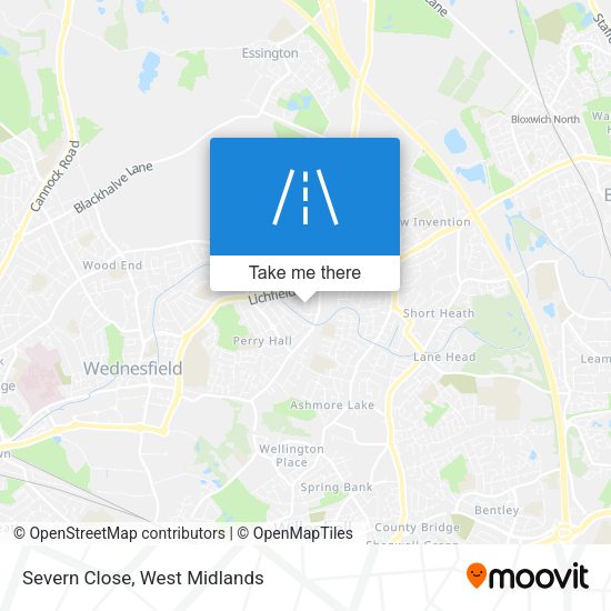 Severn Close map