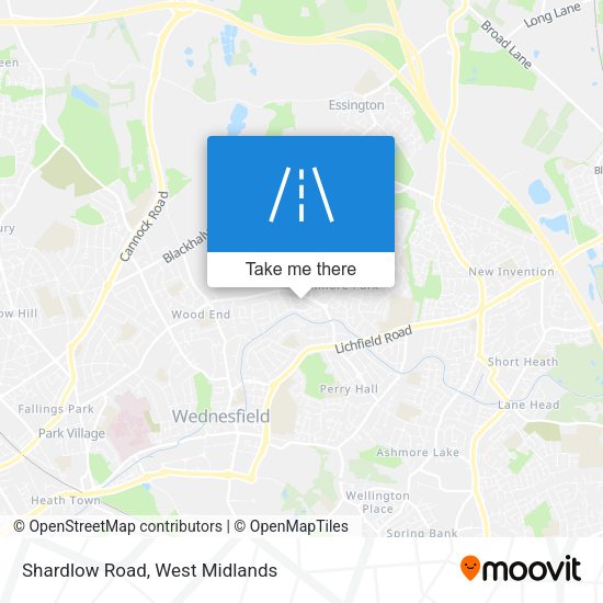 Shardlow Road map