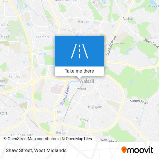Shaw Street map