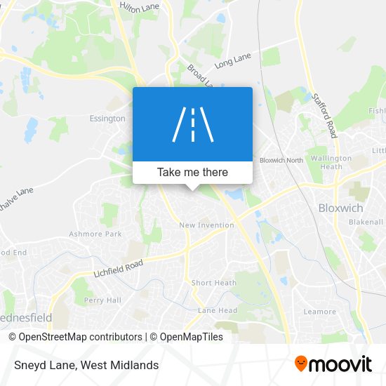 Sneyd Lane map