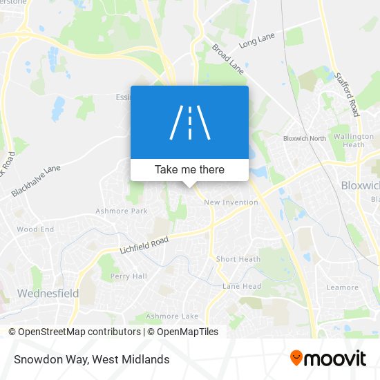 Snowdon Way map