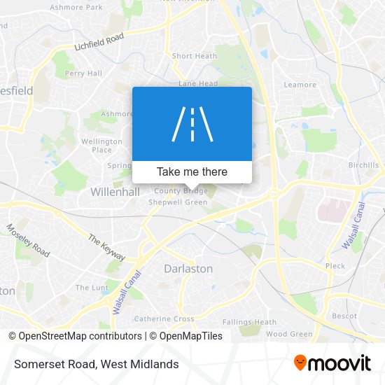 Somerset Road map