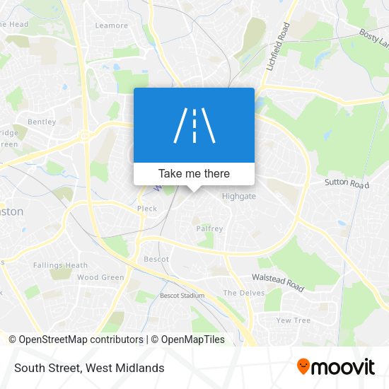 South Street map