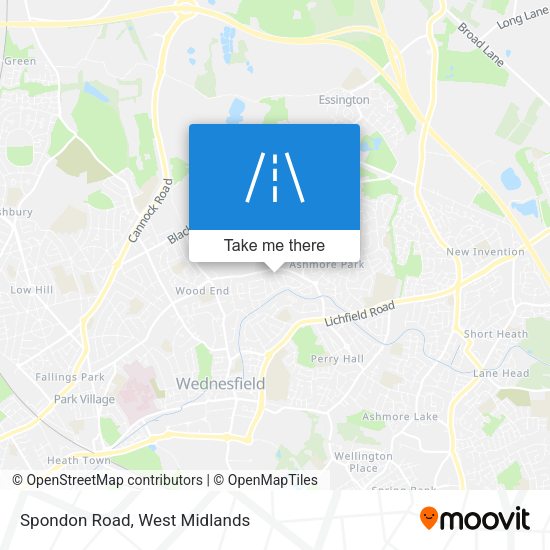 Spondon Road map