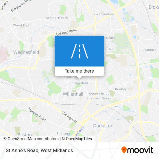 St Anne's Road map