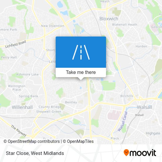 Star Close map