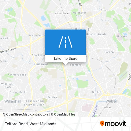 Telford Road map