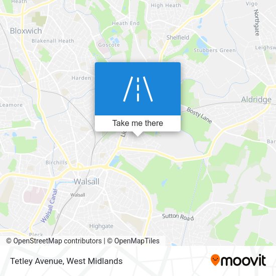 Tetley Avenue map