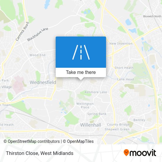Thirston Close map