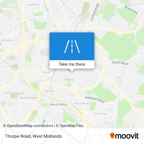 Thorpe Road map
